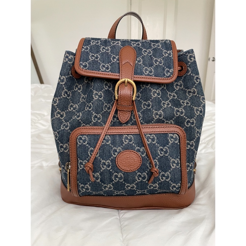 Authentic Gucci Denim Backpack